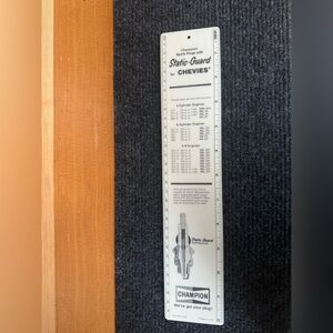 VTG Champion Spark Plugs Static-Guard Ruler
